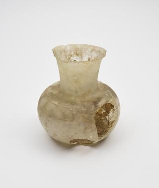 Glass flask, Roman, 151 to 300 AD