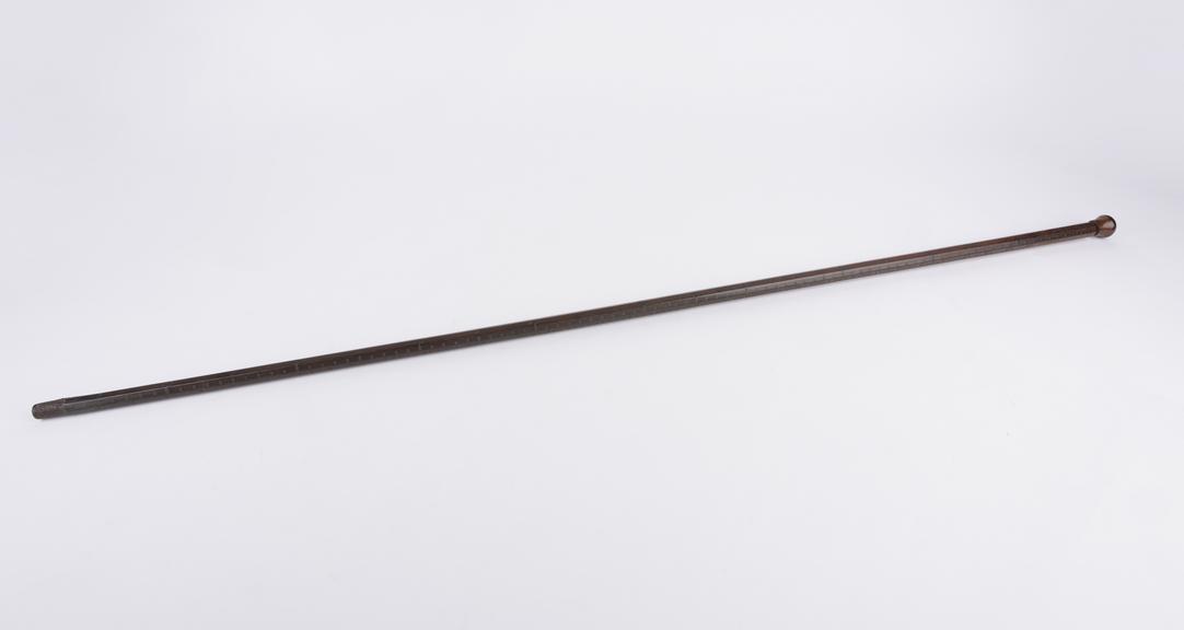 Merchant tailor's Yard Stick', rosewood, octagonal