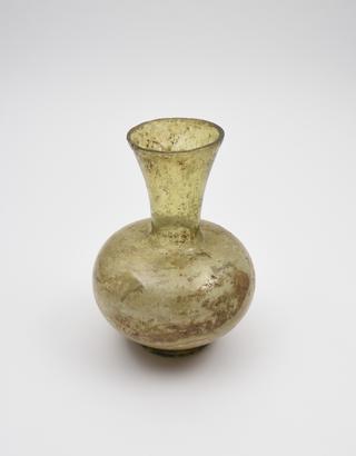 Glass flask, Roman, 251-450 AD