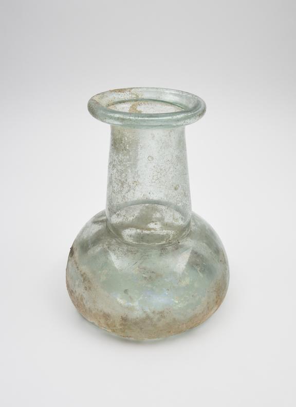 Glass flask, Roman, 151-300AD