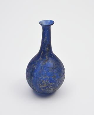 Blue glass flask