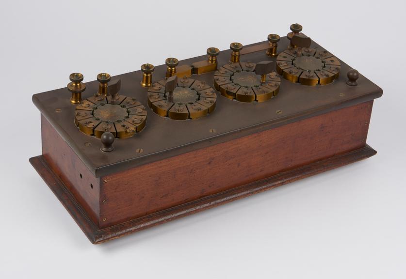 4 dial pattern Wheatstone Bridge, made about 1900 for W