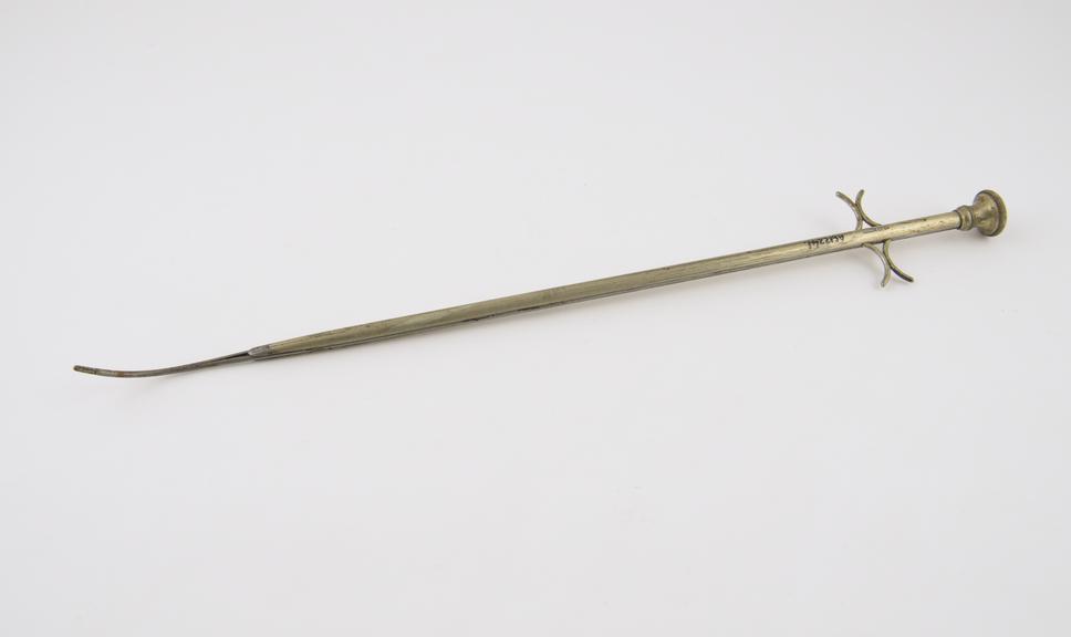 Urethral(?) dilator, steel and German silver, by Collin, Paris