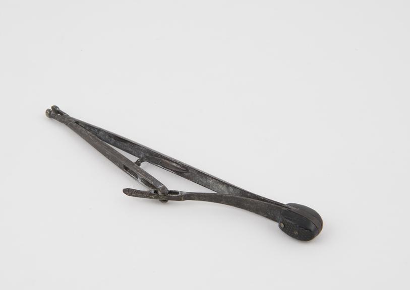 Sands' needle holder, steel and ebony, by Walters and Co