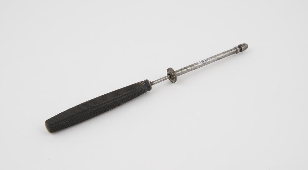 Needle holder, Roux's(?), steel and ebony, 19th century