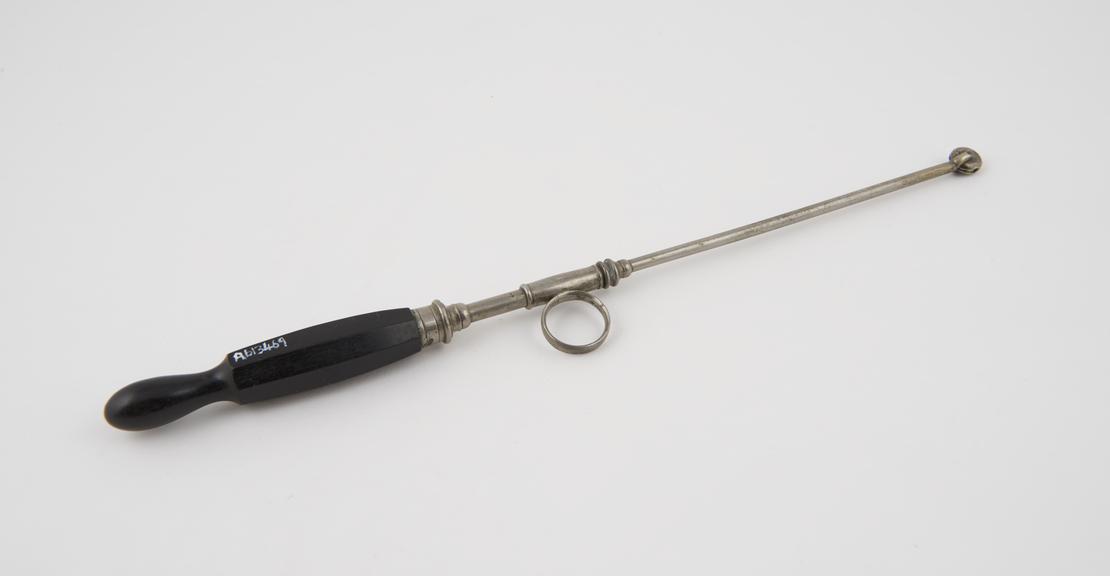 Needle holder(?), steel and ebony, 19th century