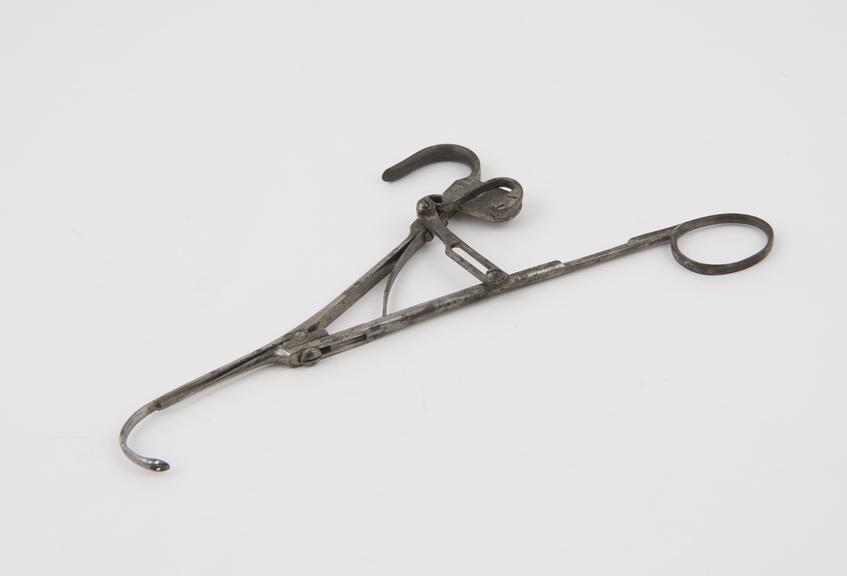 Suture forceps(?), steel, 19th century