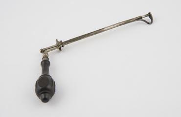 Suture needle, steel and ebony, 19th century