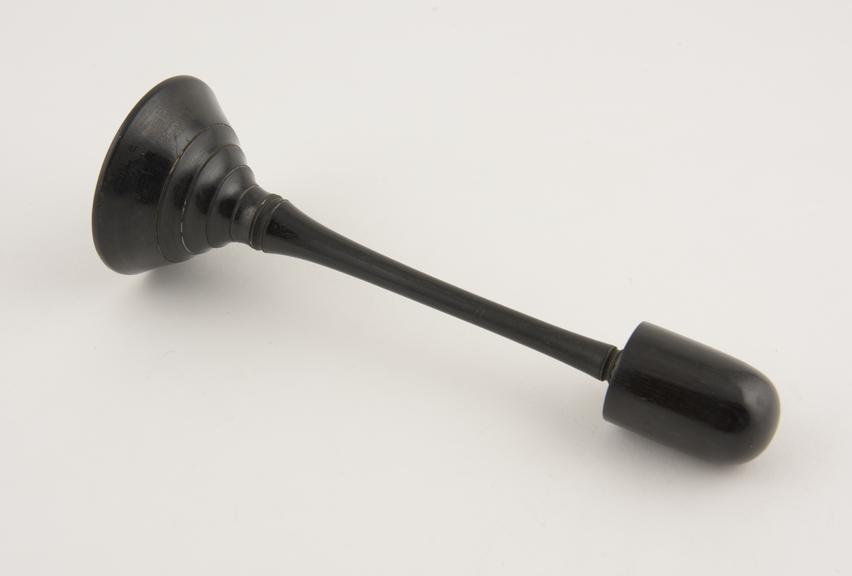 Speculum, vaginal, plug only, ebony, European, 19th century