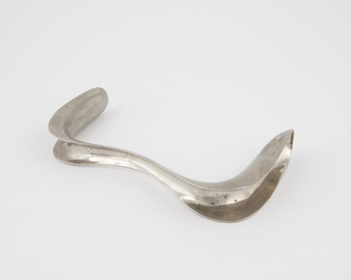 Speculum, vaginal, Sims, double duck-bill, metal, nickel plated