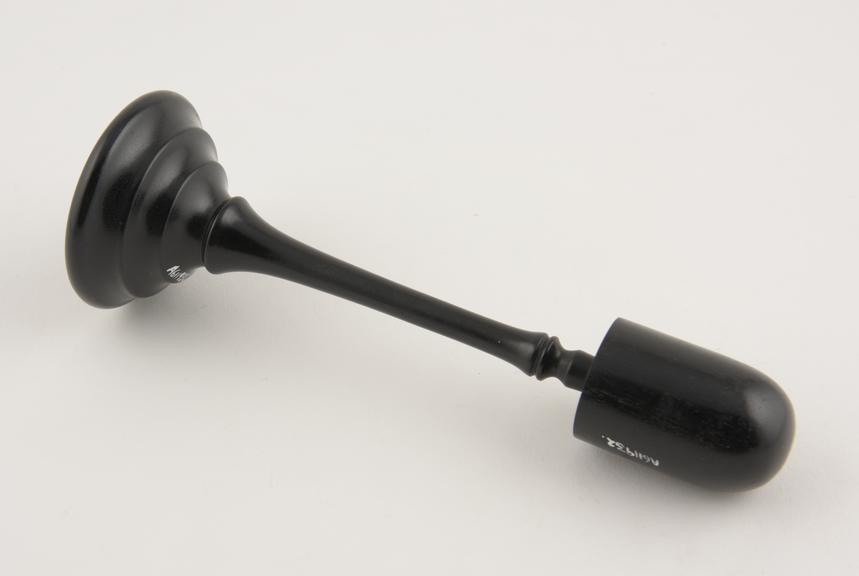 Speculum, vaginal, plug only, ebony, European, 19th century