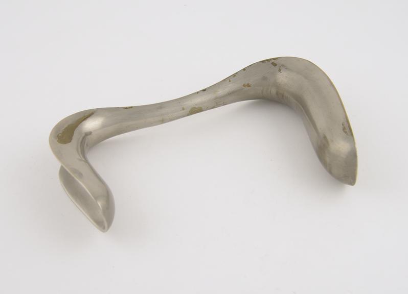 Speculum, vaginal, Sims, double duck-bill, metal, nickel plated