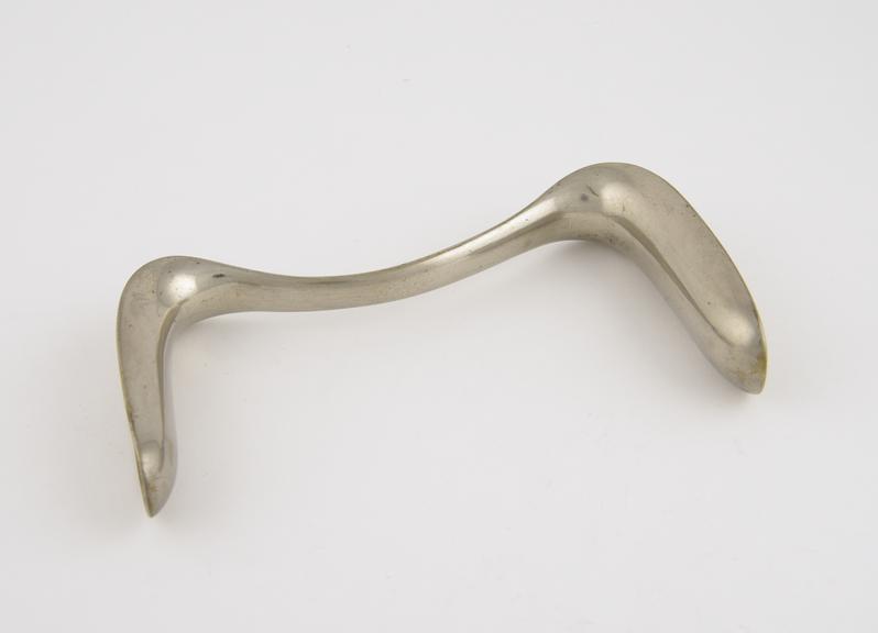 Speculum, vaginal, Sims, double duck-bill, metal, nickel plated