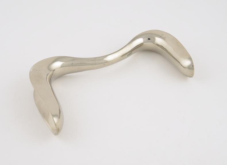 Speculum, vaginal, Sims, double duck-bill, metal, nickel-plated