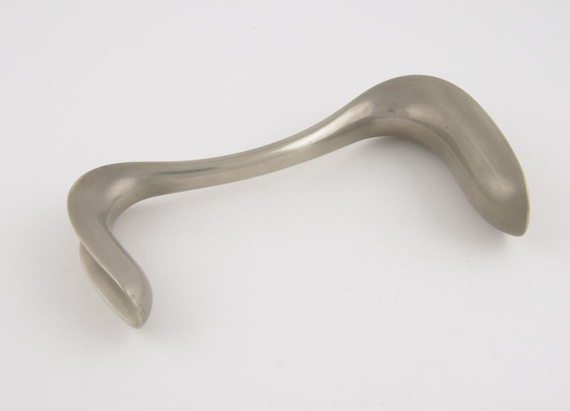 Speculum, vaginal, Sims, double duck-bill, metal, nickel-plated