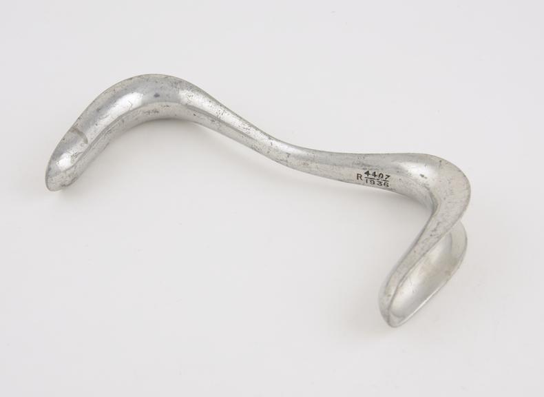 Speculum, vaginal, Sims, double duck-bill, aluminium