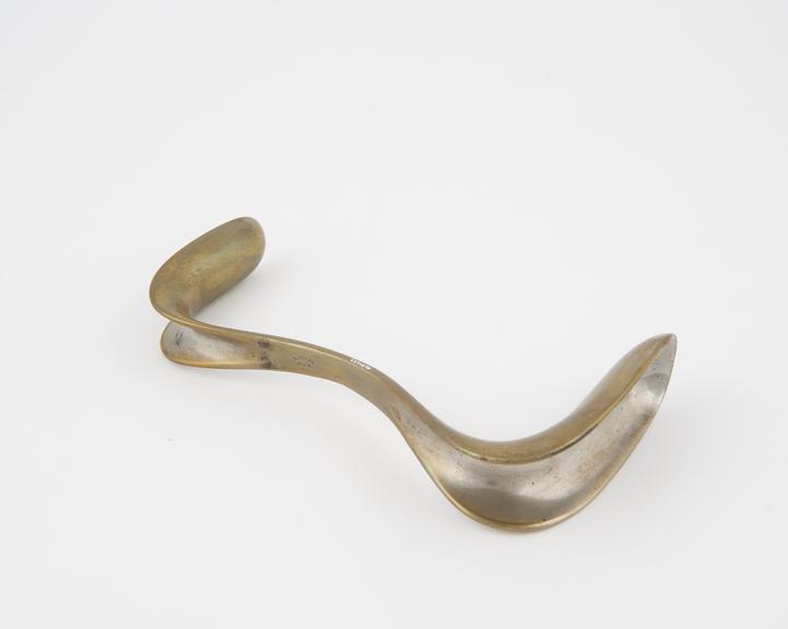 Speculum, vaginal, Sims, double duck-bill, metal, nickel plated