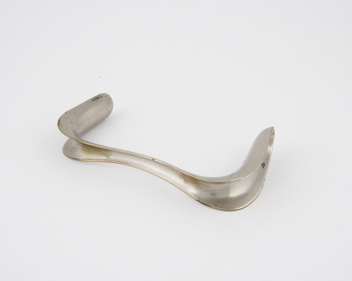 Speculum, vaginal, Sims, double duck-bill, metal, nickel plated