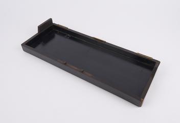 Mahogany case lid, for Thomas de Colmar's arithmometer