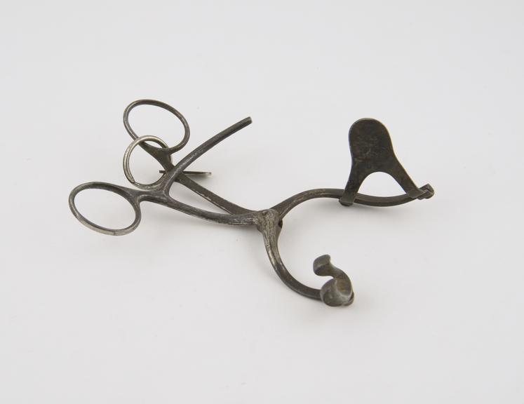 Speculum, for opening mouth, nickel, by Collin of Paris