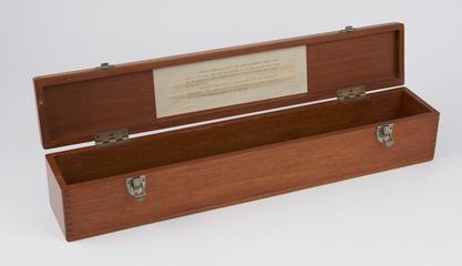 case for section of early underground telegraph cable, 1846
