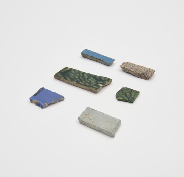 6 sherds of glass, some mosaic glass, Roman