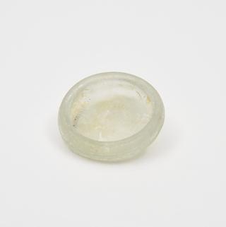 Glass base from a Roman vessel, 151 to 300 AD