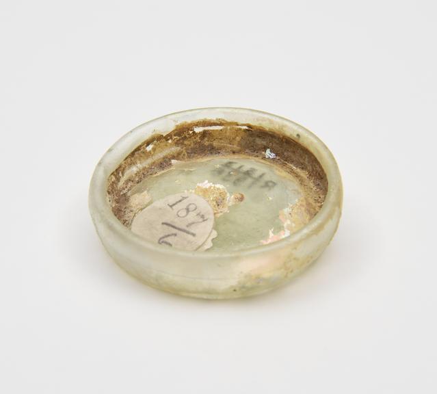 Glass base ring, from a Roman vessel, 151-300AD