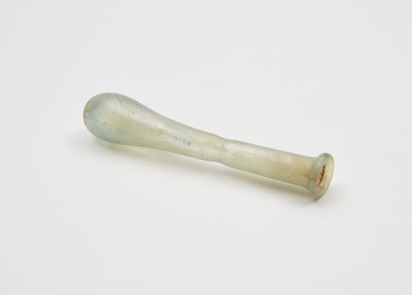Glass unguent bottle, Roman, 151-300AD