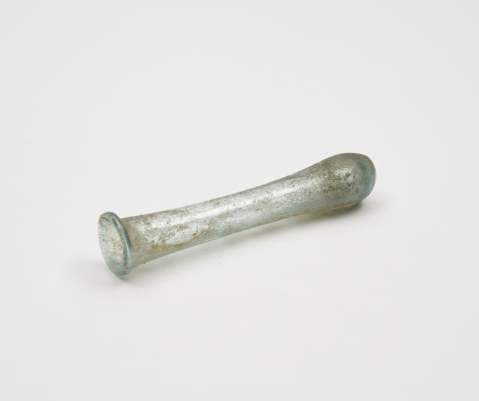 Glass unguent bottle, Roman, 151-300AD