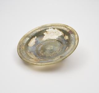 Glass dish, Roman, 151-300AD