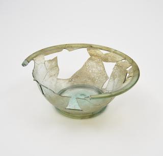 Glass bowls, mid Roman, 151 to 300 AD