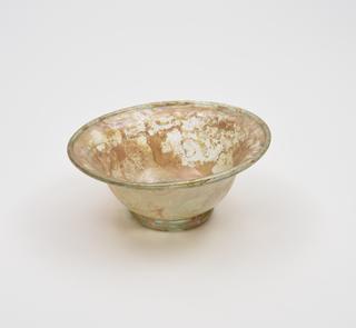 Glass bowl, Roman, 151 to 300 AD