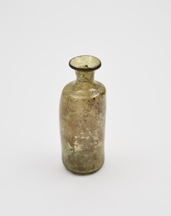 Glass medicine bottle, 18th century