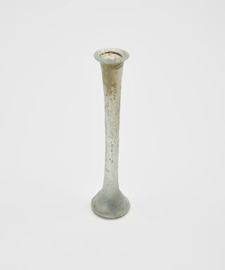Glass unguent bottle, Roman, 150-300 CE