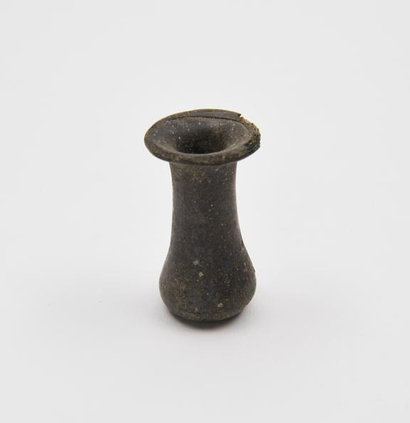 Glass unguent bottle, Islamic