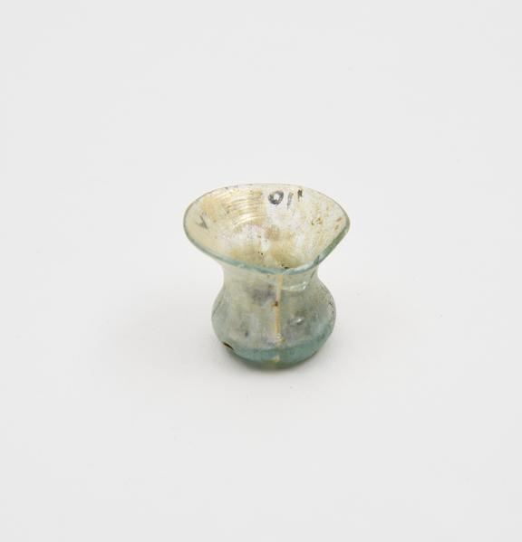 Glass jar, broken Islamic