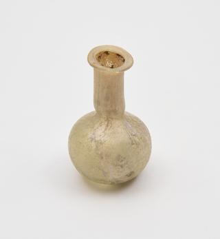 Glass unguent bottle, Roman, 151-300AD
