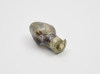 Glass unguent bottle, Roman, 251-450AD