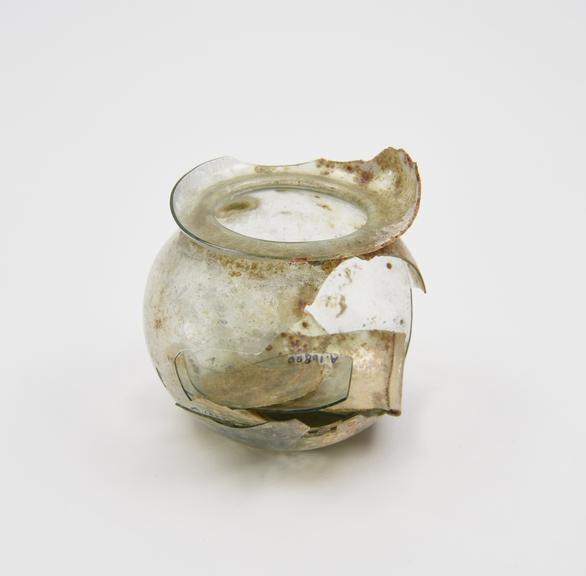 Glass jar, Roman, 251-450