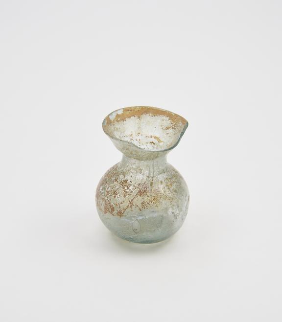 Glass jar, Roman, 251-450AD