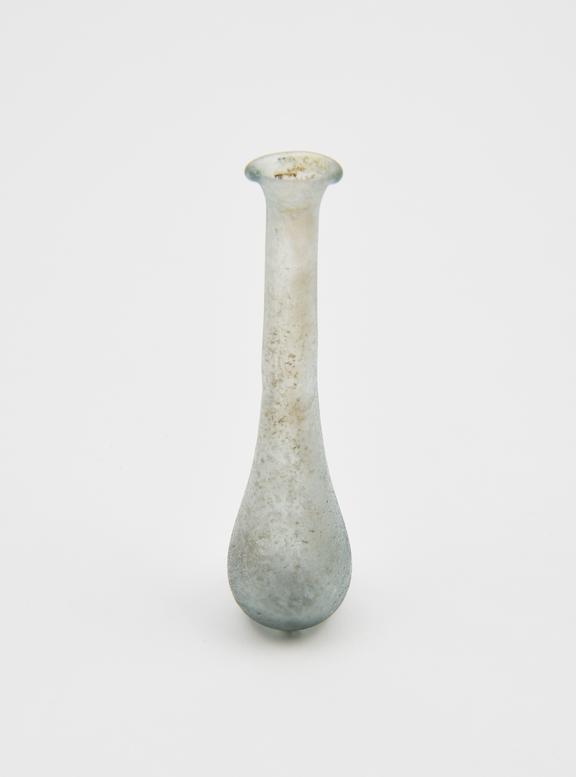 Glass unguent bottle, Roman, 151-300 AD