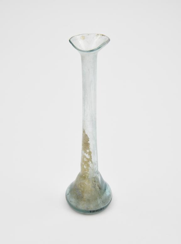 Glass unguent bottle, Roman, 151-300AD