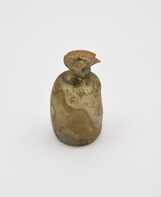 Glass medicine bottle, 18th century