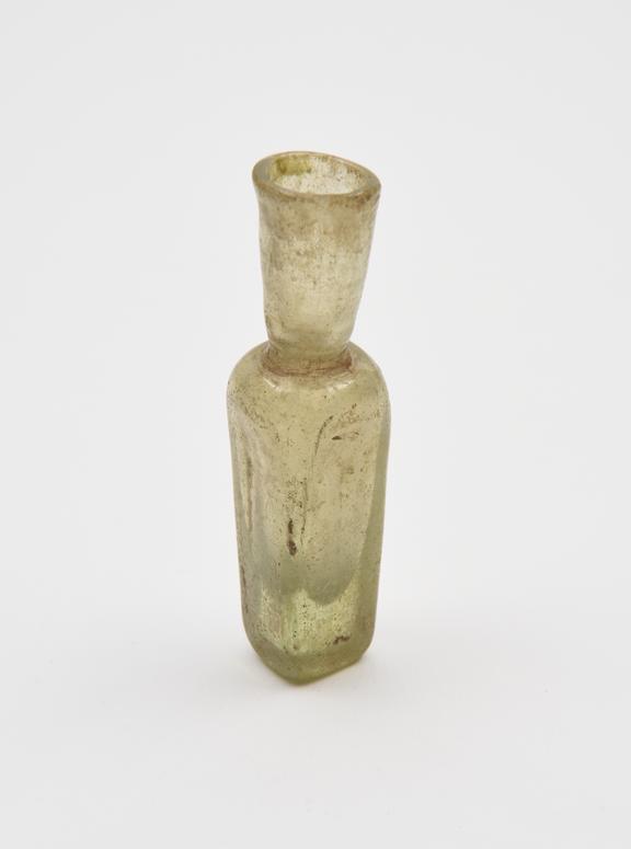 Glass bottle, pale green