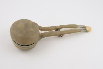 Pump used with extracorporeal circulation pumps to produce pulsatile blood flow