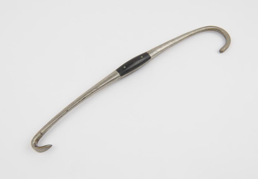 Crotchet, obstetrical, blunt hook, probably Clarke's, by J