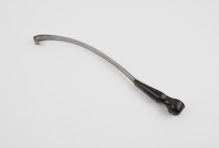 Crotchet, obstetrical, steel and wood, by Savigny, 1720-1810