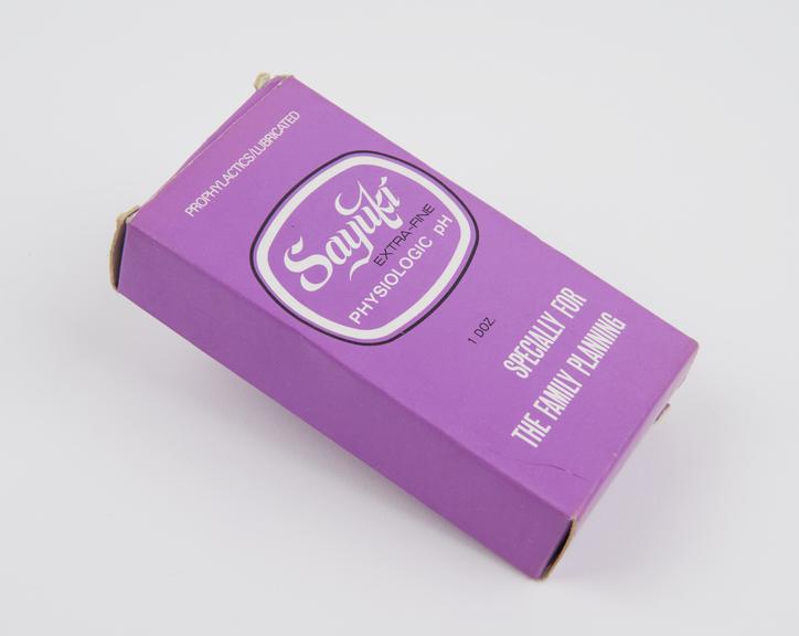 Pink carton of 12 Sayuki extra fine physiologic' condoms