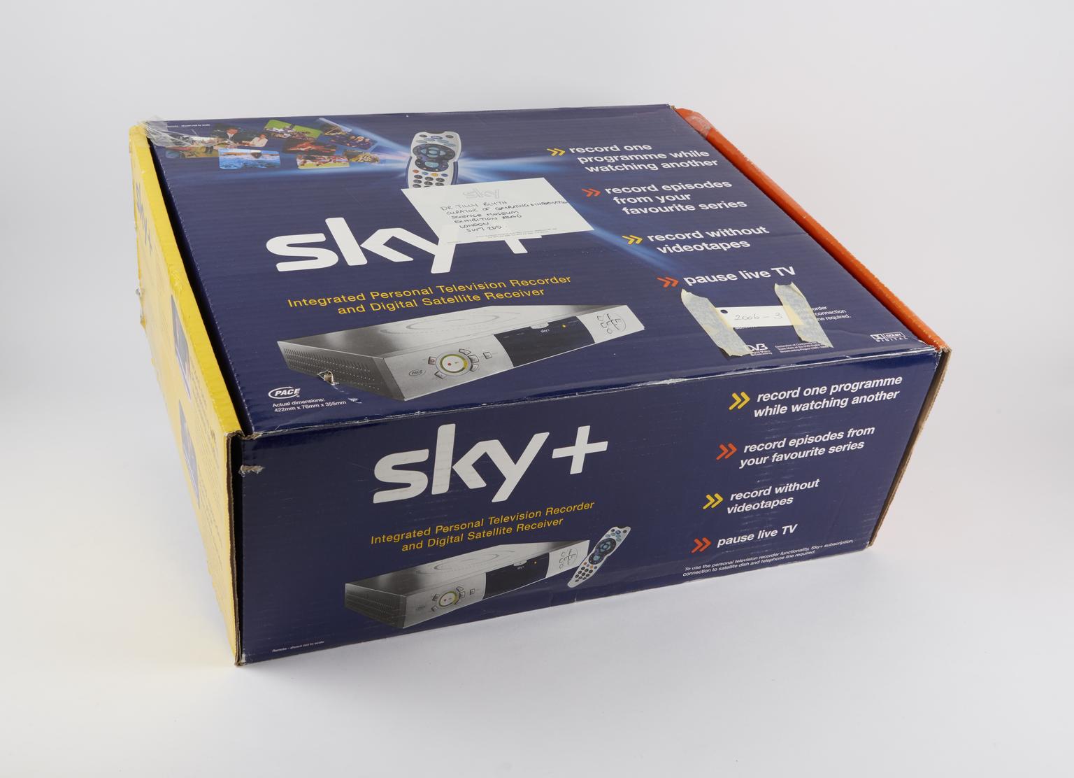 Original packaging for the Sky+ digital satellite receiver and recorder ...